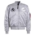 Alpha Industries MA-1 NASA Reflective dzseki, silver-reflective, L