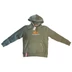 Alpha Industries Basic Hoody Rubber kapucnis pulóver, dark olive, M