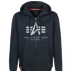 Alpha Industries Basic Zip Hoody SL kapucnis pulóver, rep.blue, 2XL