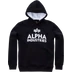 Alpha Industries Foam Print Hoody pullóver, black, L
