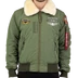Alpha Industries Injector III Air Force kabát, sage, 2XL